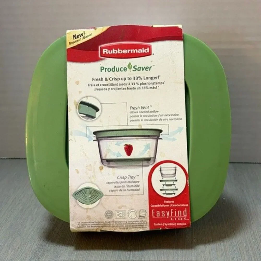 Vintage Rubbermaid Produce Saver 5 cups Fresh & Crisp Longer New Old Stock